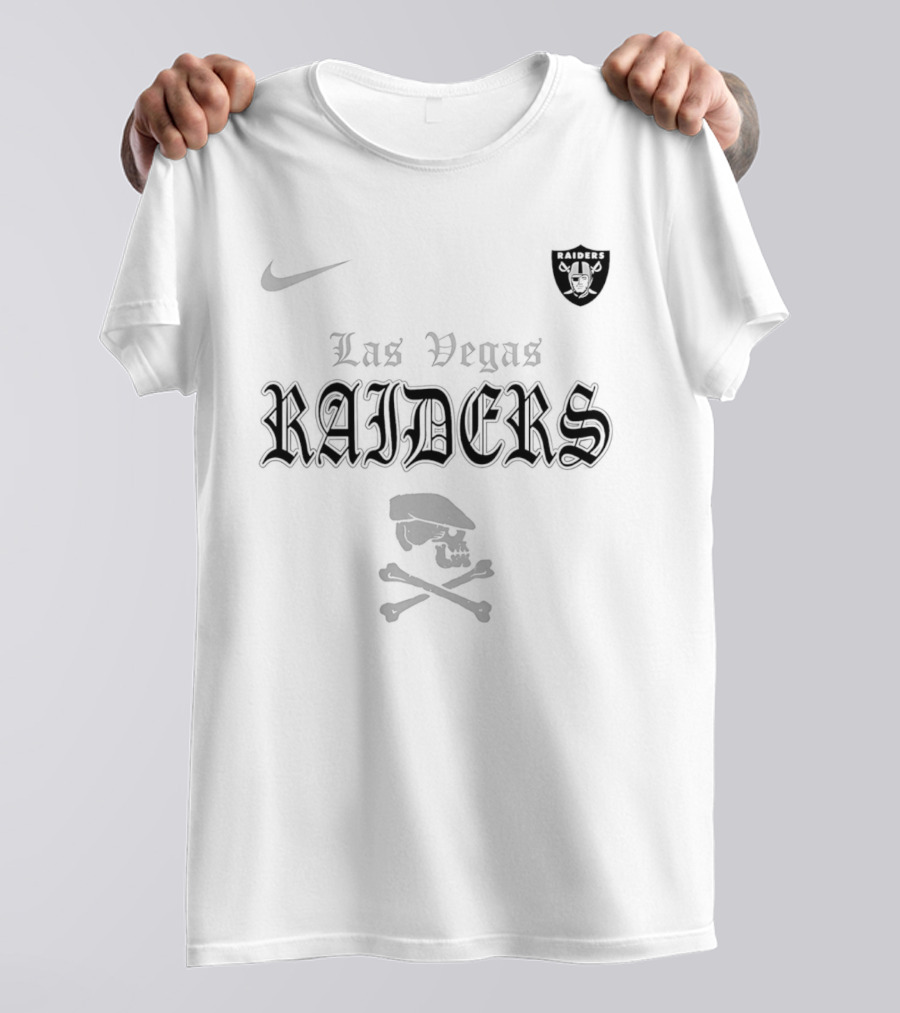 Las Vegas Raiders Dropkick Murphys Skull Crossbones Nike Collaboration T-Shirt