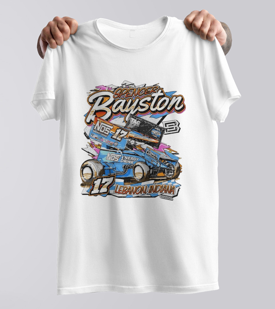 NOS Energy Drink Spencer Bayston No. 17 Racing Lebanon Indiana T-Shirt