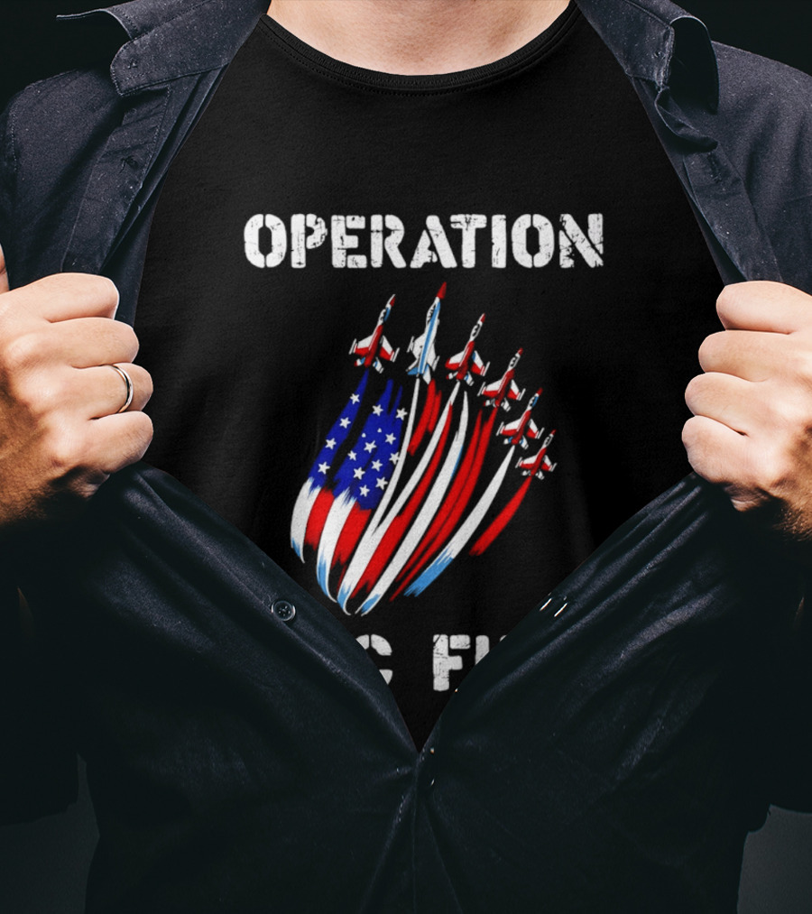 Operation Epic Fury American Flag Jets '26 T-Shirt