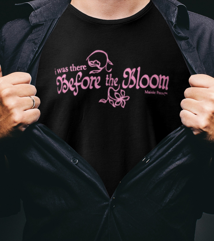 Maisie Peters I Was There Before The Bloom Pink Text And Floral T-Shirt