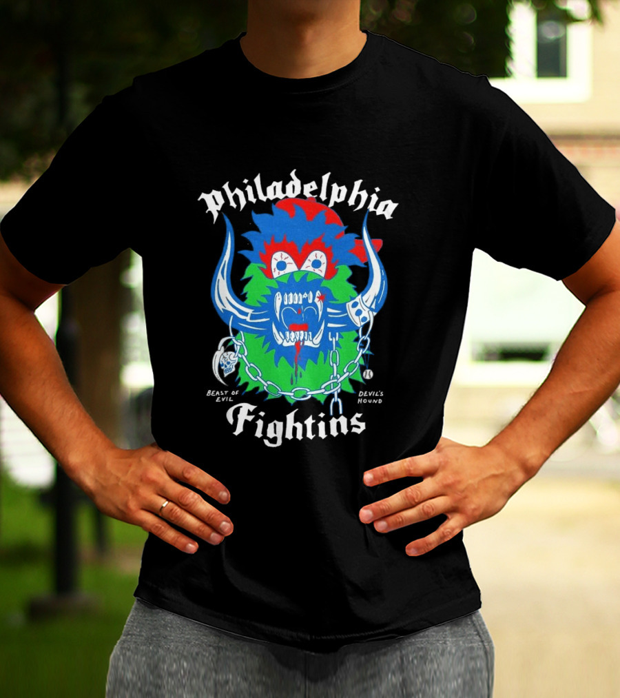 Philadelphia Fightins Monster Philly Sports Chains T-Shirt