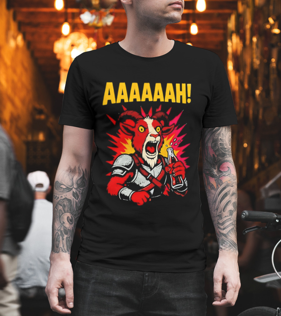 Prepotente Pony Screaming AAAAAAH Colorful Explosion T-Shirt