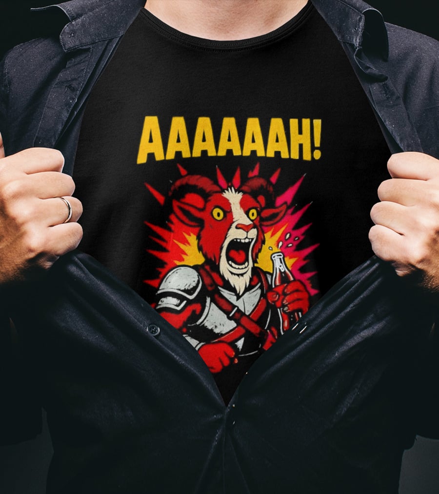 Prepotente Pony Screaming AAAAAAH Colorful Explosion T-Shirt