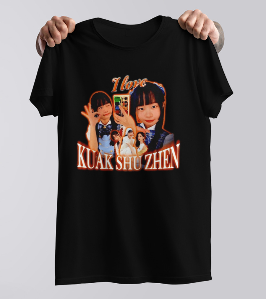 I Love Kuak Shu Zhen Selfie Style School Uniform T-Shirt