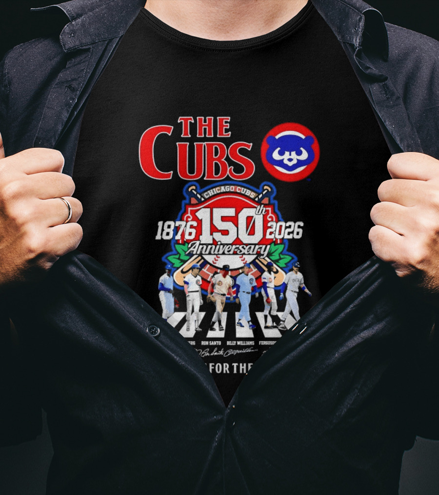 Chicago Cubs 150th Anniversary Abbey Road Thank You For The Memories 1876 2026 Signature Edition T-Shirt