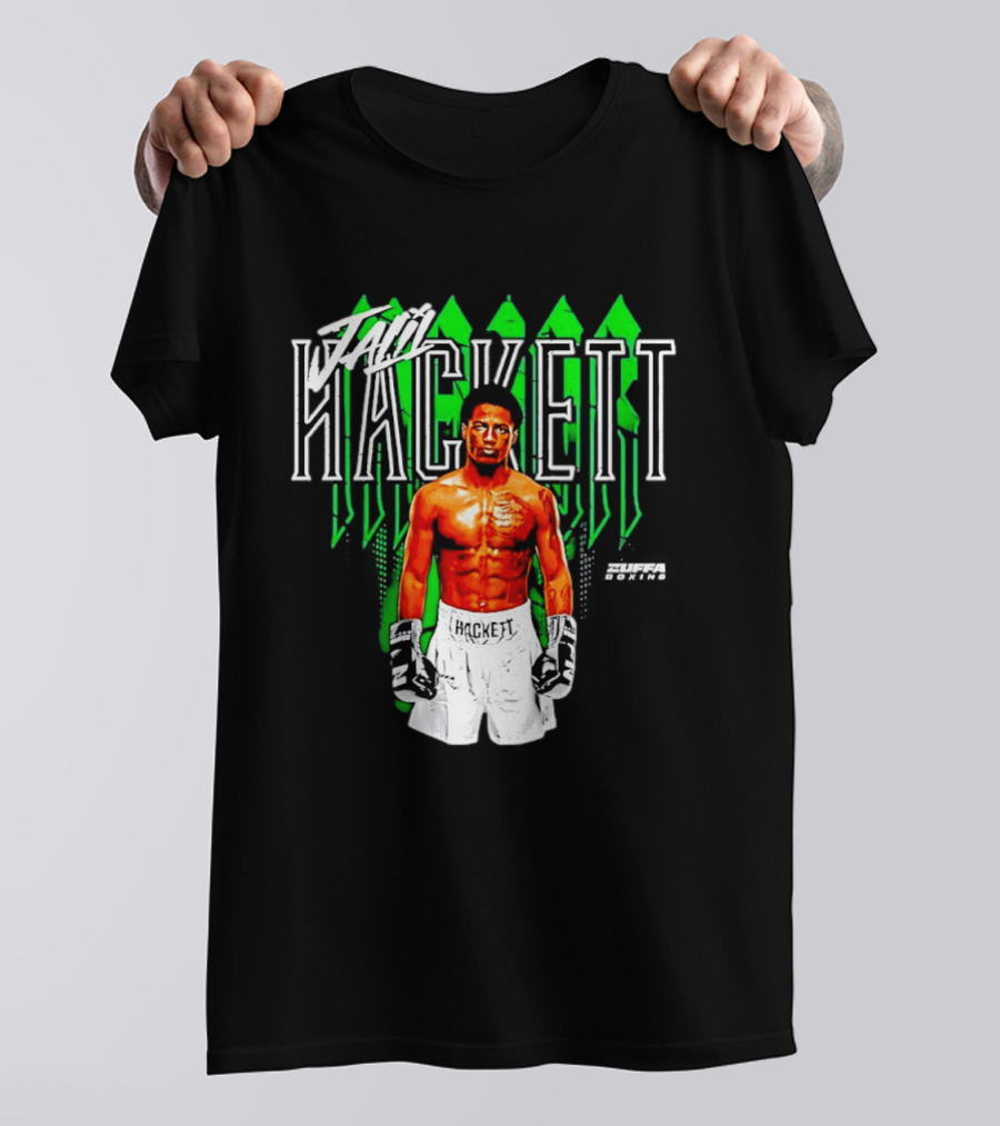 Jalil Hackett Signature Boxing Fighter Name Zuffa Boxing T-Shirt
