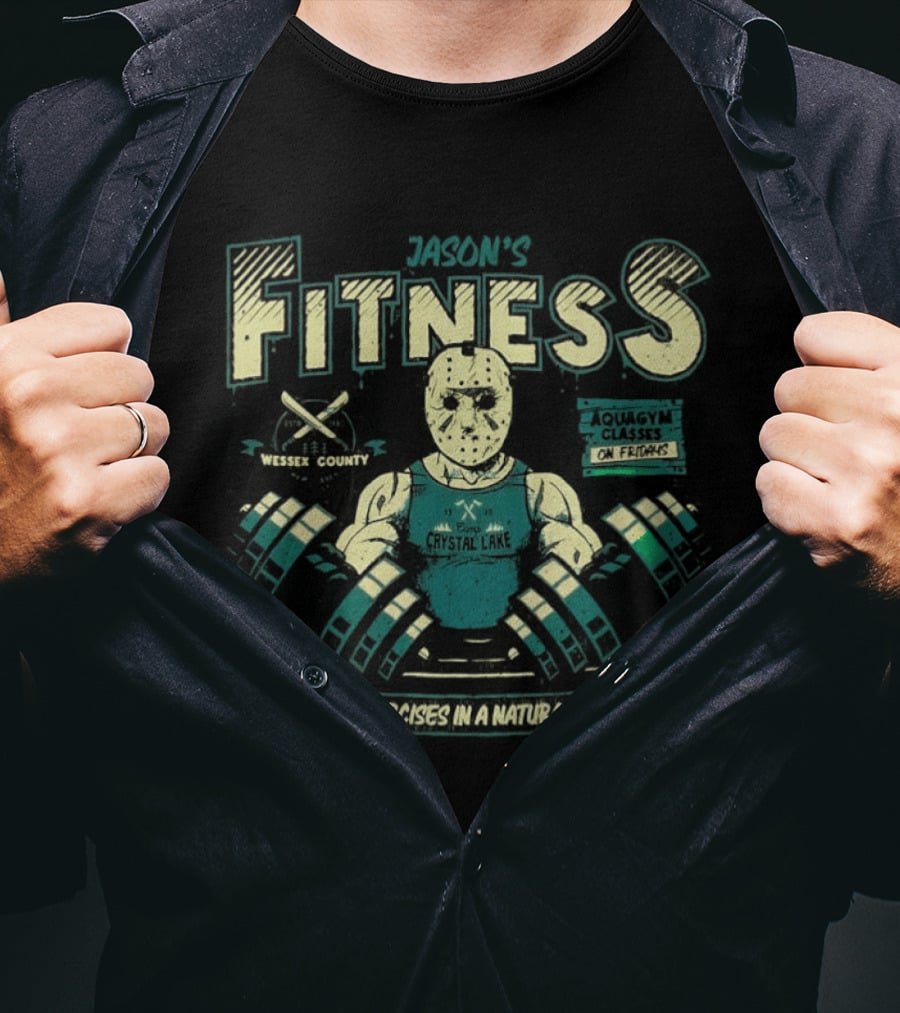 Jason Aquagym Boot Camp Exercises Fridays Fitness Natural Environment T-Shirt
