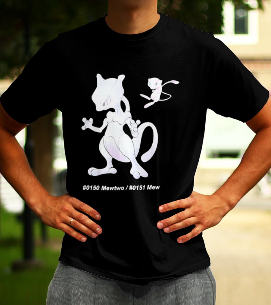 UNIQLO X Pokemon 30th Anniversary Mewtwo Mew #150 #151 T-Shirt