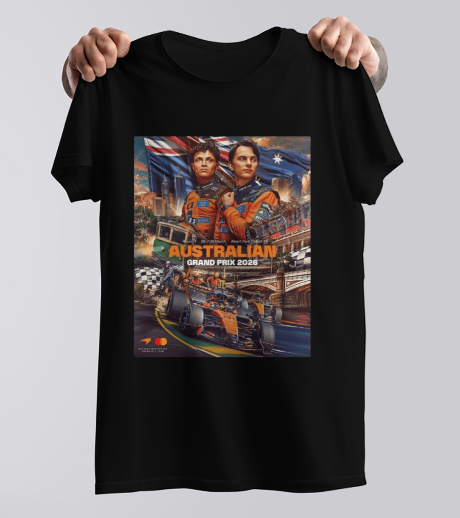 McLaren Formula 1 Team Australian Grand Prix 2026 Albert Park Circuit March 6 8 Event T-Shirt