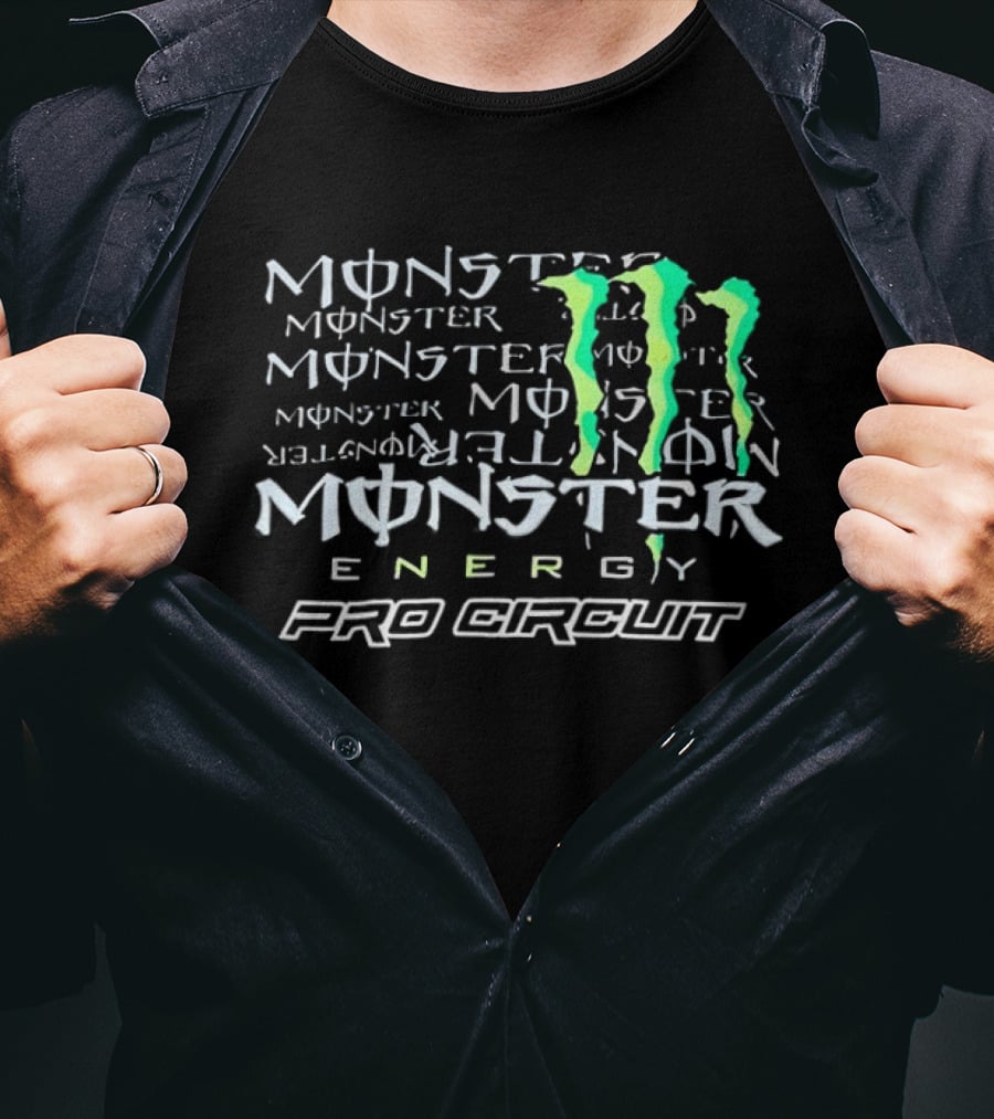Monster Energy Pro Circuit Racing Drink Triple M Claw T-Shirt