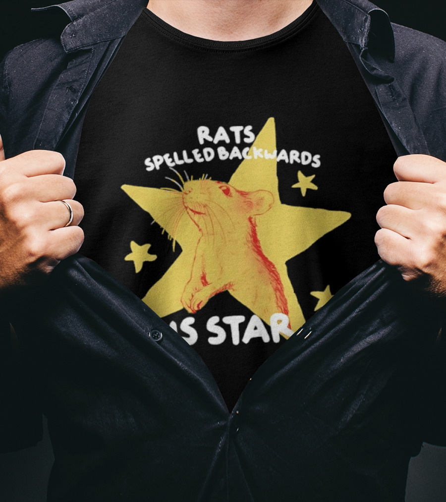 Rats Spelled Backwards Is Star Yellow Star Mouse T-Shirt