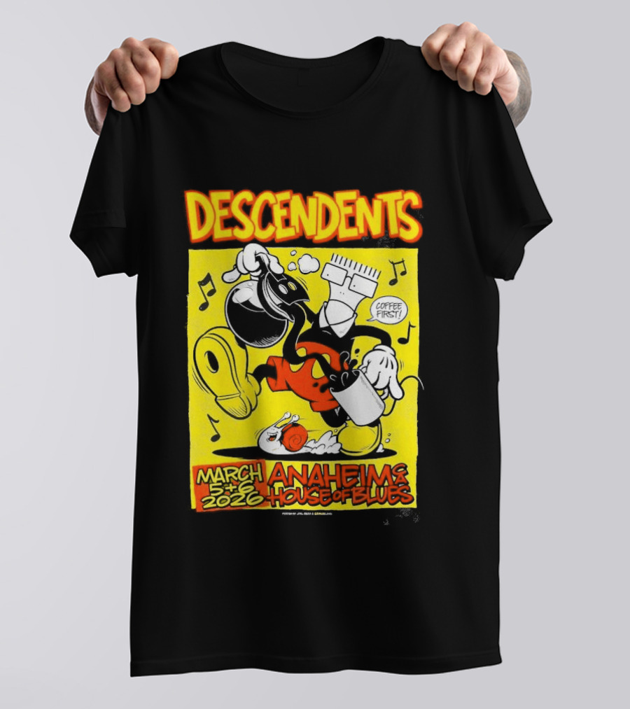 Descendents House Of Blues Anaheim March 5 6 2026 Event T-Shirt