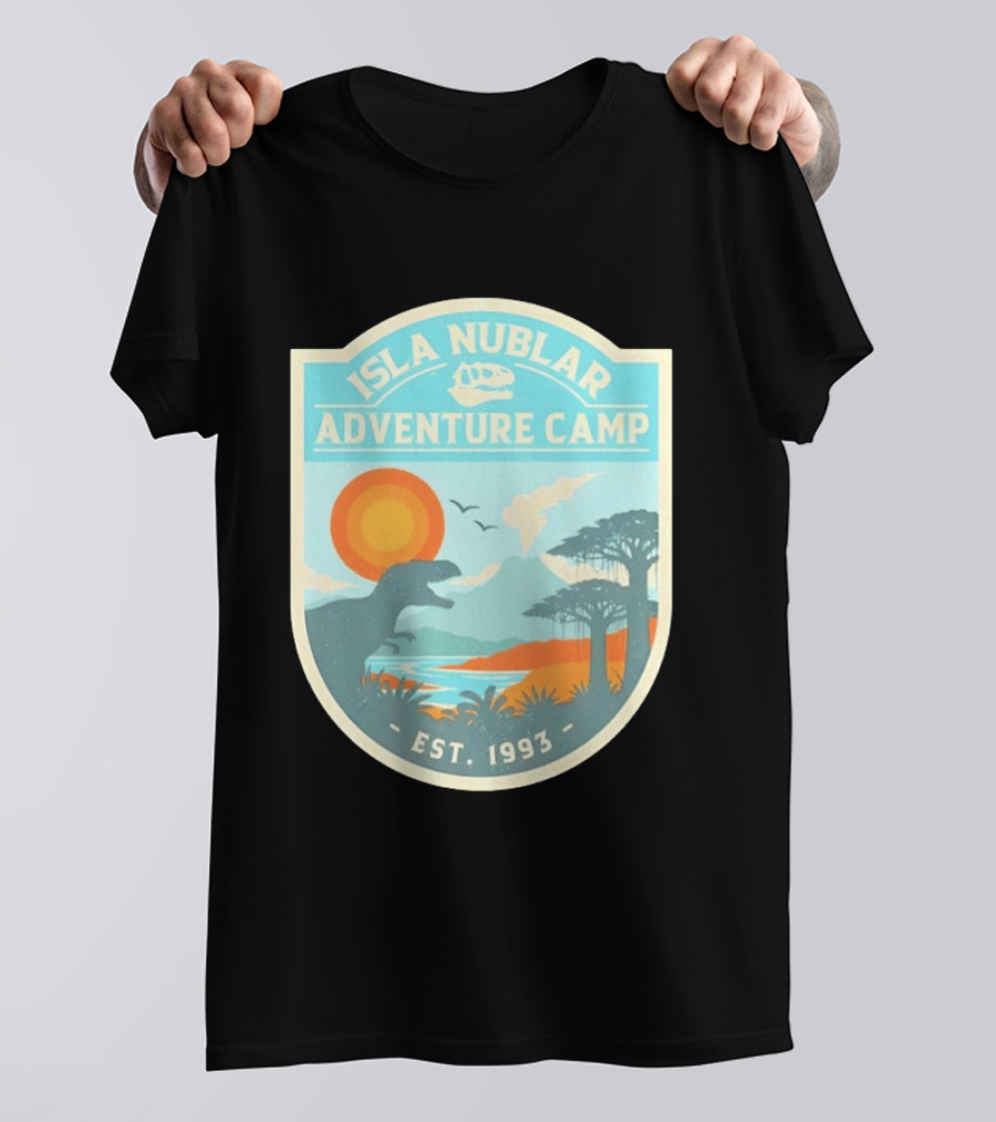 Isla Nublar Adventure Camp Dinosaur Island Est 1993 T-Shirt