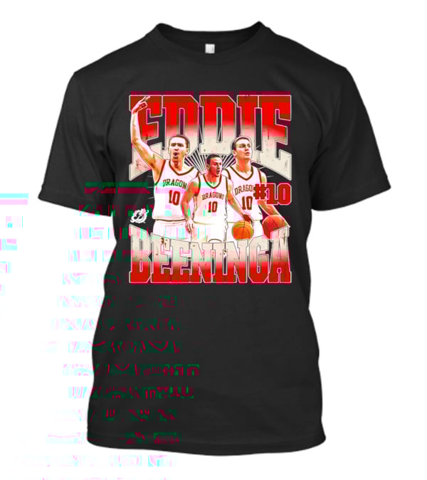 Eddie Beeninga Dragons Basketball #10 Collage MSUM NCAA T-Shirt