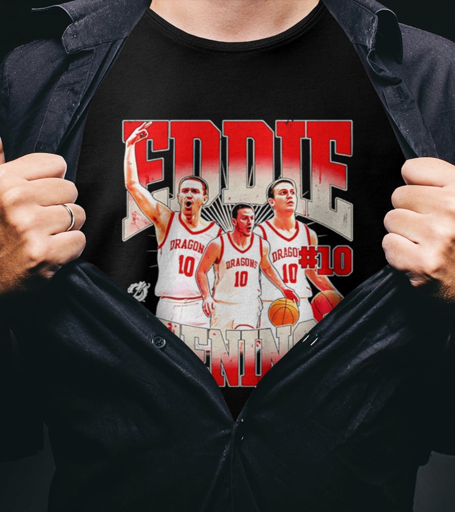 Eddie Beeninga Dragons Basketball #10 Collage MSUM NCAA T-Shirt