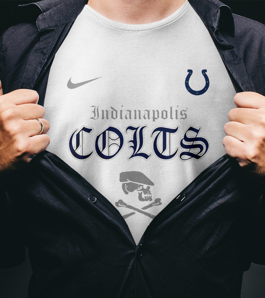 Indianapolis Colts Dropkick Murphys Skull Collaboration T-Shirt