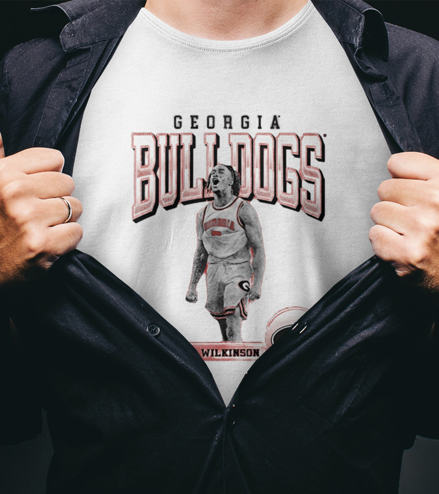 Georgia Bulldogs Jeremiah Wilkinson Player Collage T-Shirt