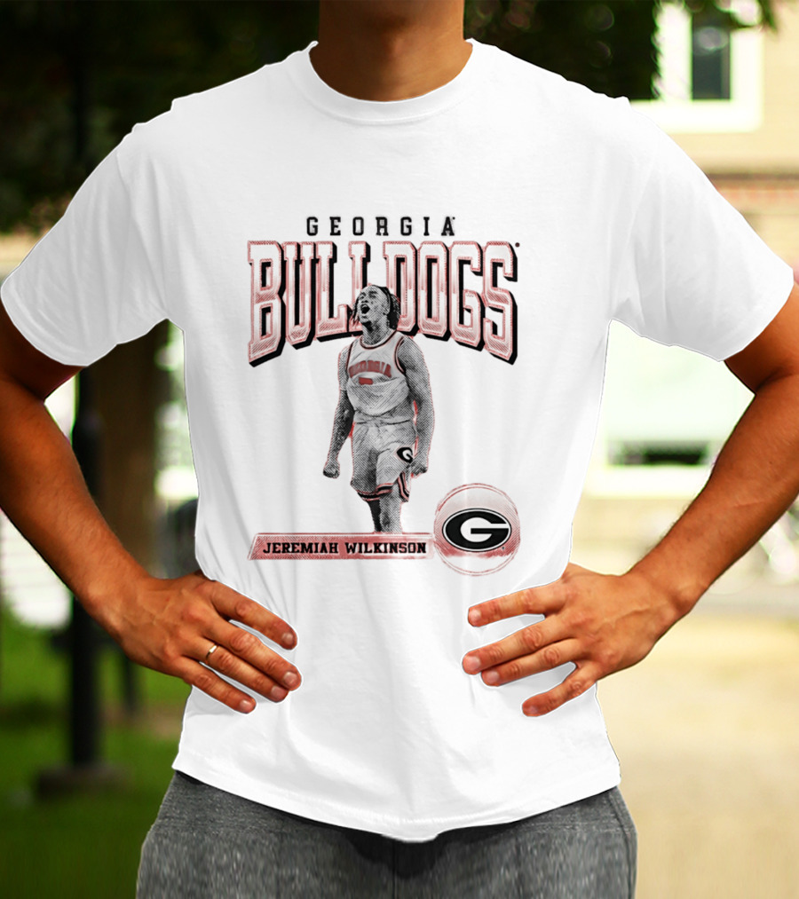 Georgia Bulldogs Jeremiah Wilkinson Player Collage T-Shirt