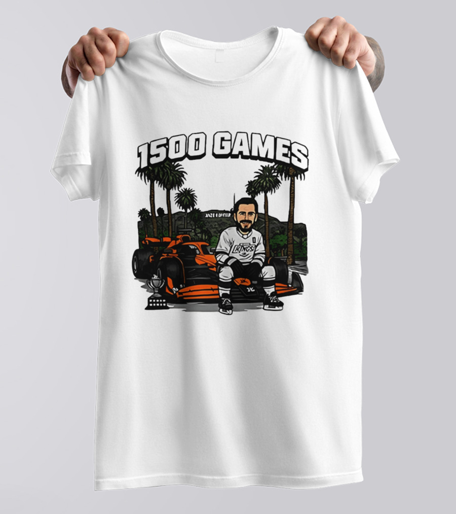 Los Angeles Kings Anze Kopitar 1500 Games Celebration 2026 T-Shirt