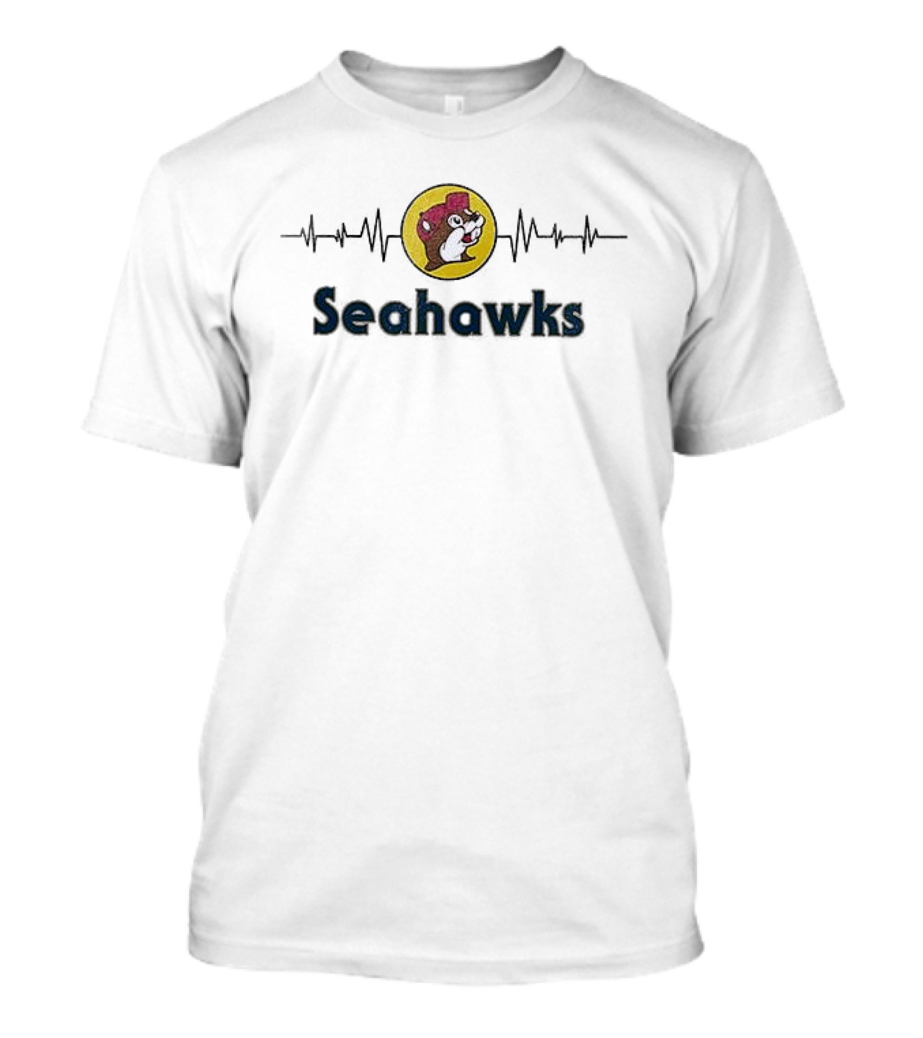 Seattle Seahawks Buc Ee's Beavers Collaboration T-Shirt