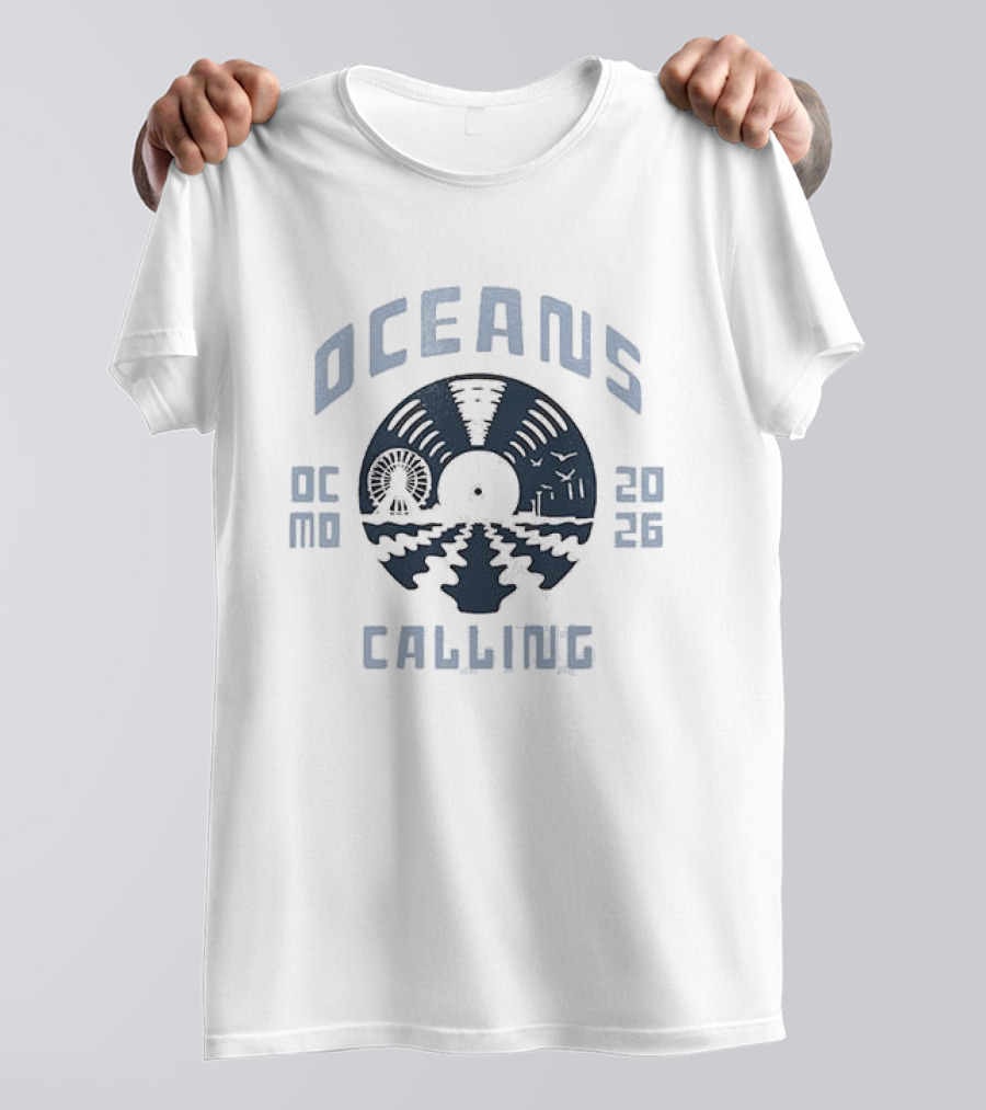 Oceans Calling 2026 OC MD Festival Record Lineup T-Shirt