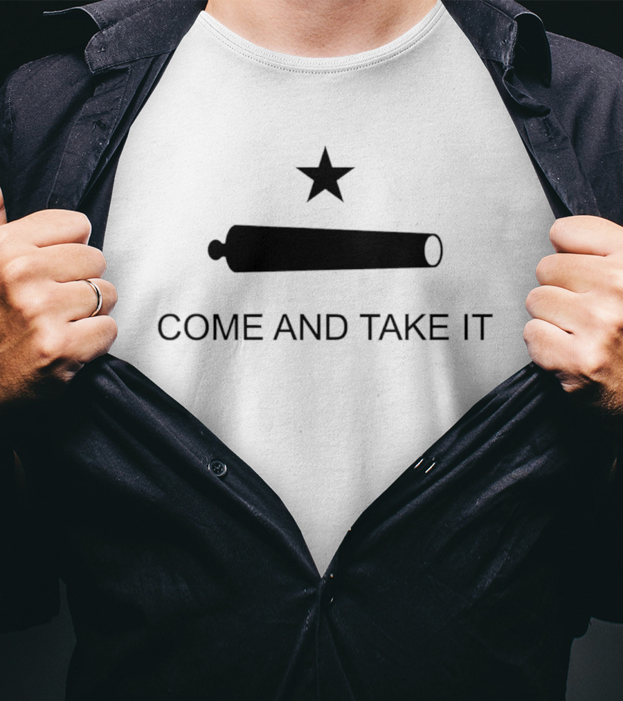 Texas Nationalist Come And Take It Star Cannon T-Shirt