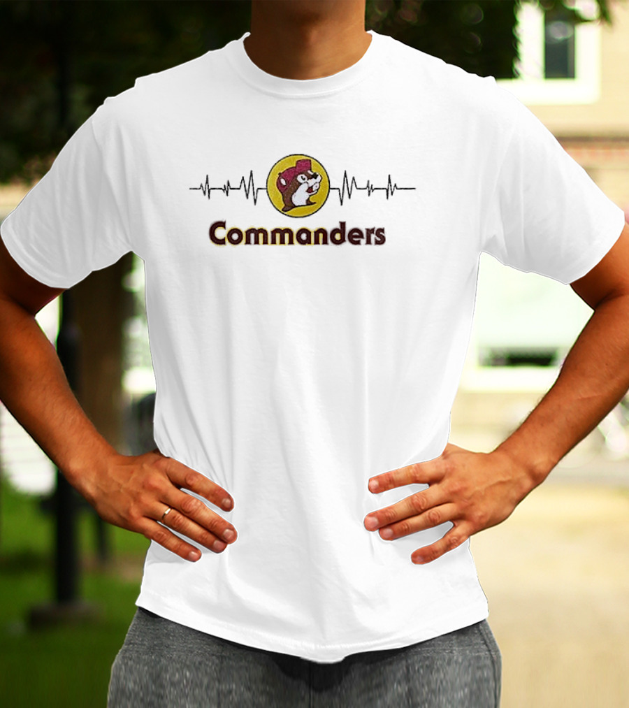 Washington Commanders Buc Ee's Beavers Collaboration T-Shirt