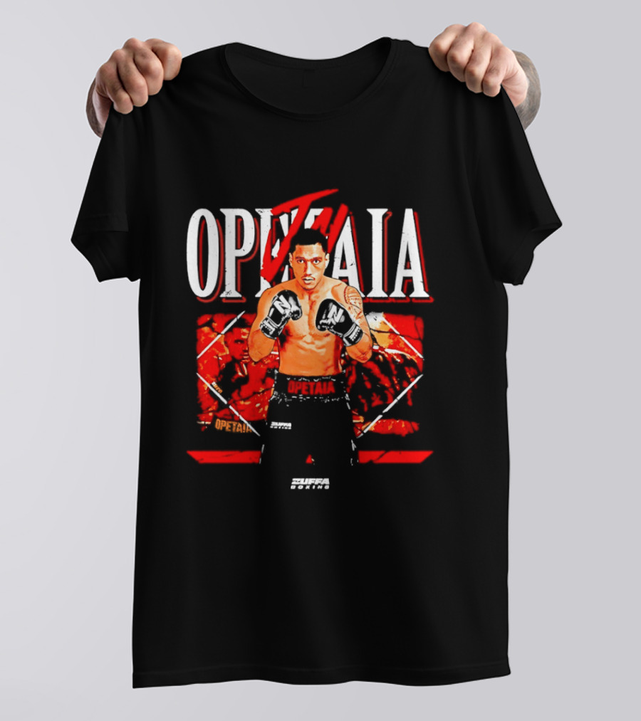 Jai Opetaia Boxing Zuffa Fighter Dynamic Pose T-Shirt