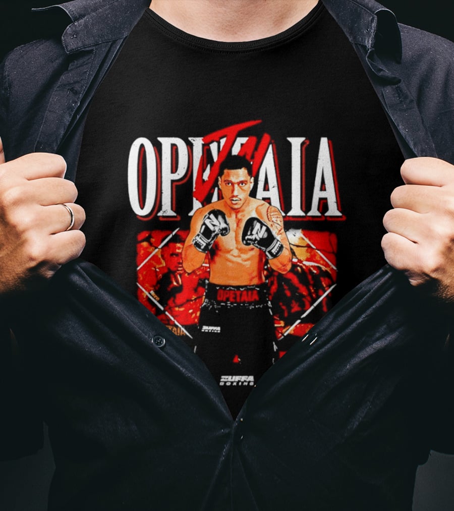 Jai Opetaia Boxing Zuffa Fighter Dynamic Pose T-Shirt