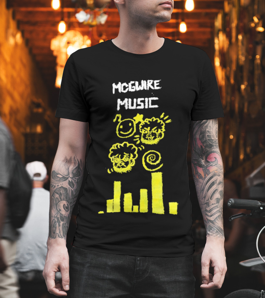 Mcgwire Music Chart With Smiley Faces And Music Bars T-Shirt