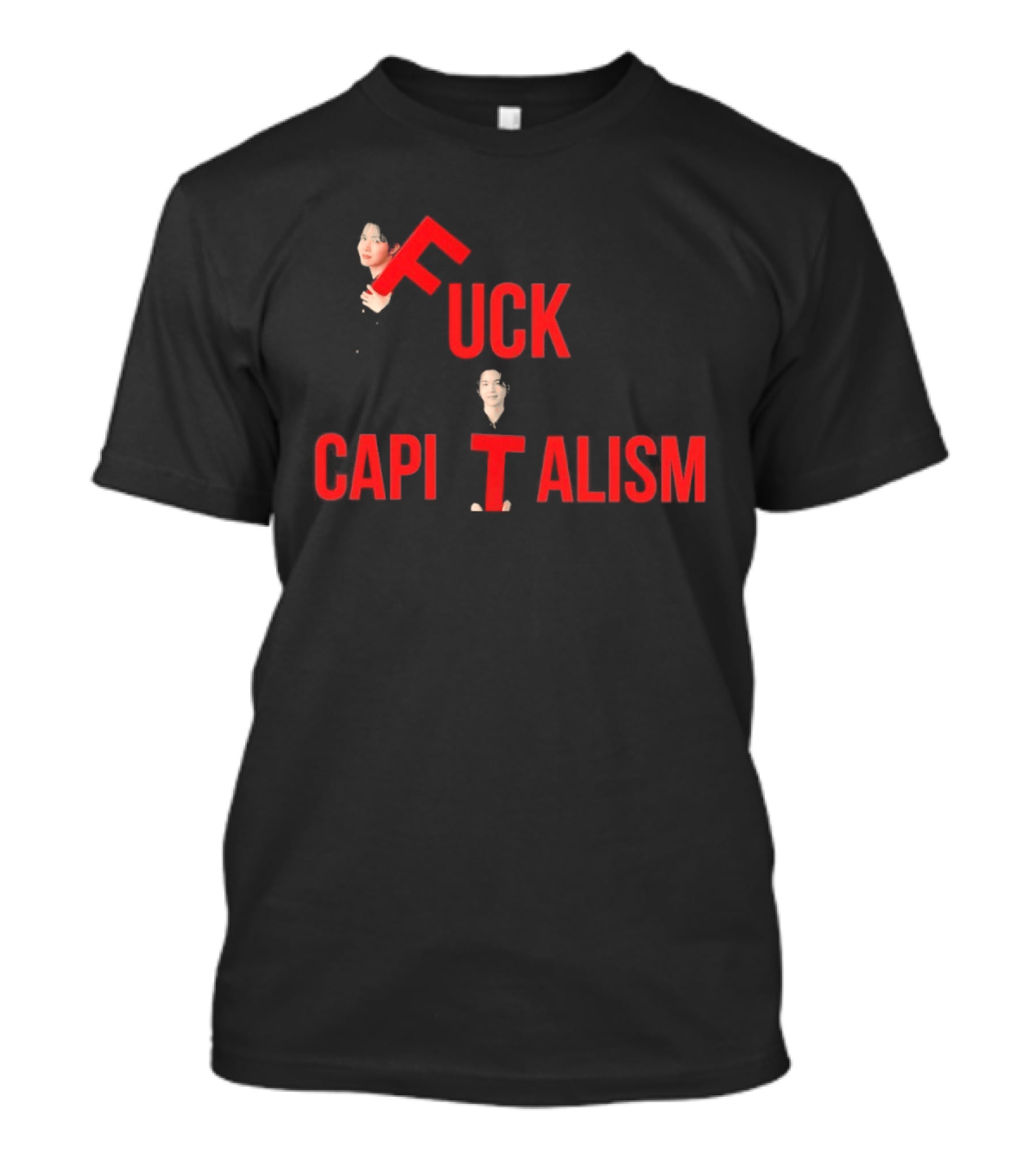 Suga BTS FCK Capitalism Red T-Shirt