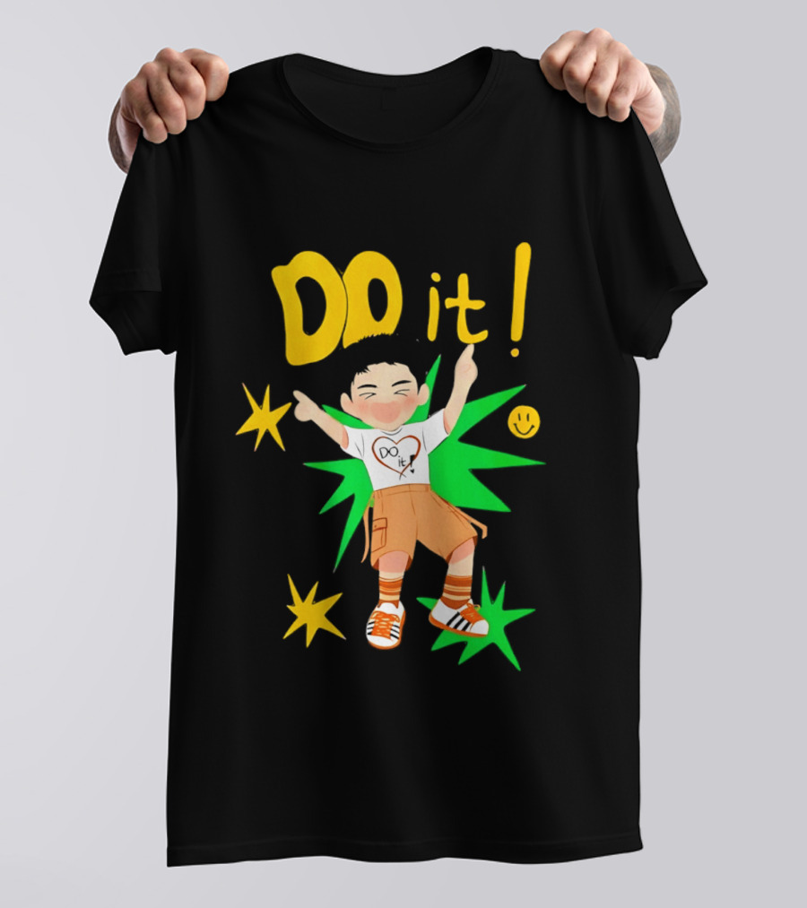 Do It Doh Kyungsoo Asia Concert Tour Cartoon Heart Starburst T-Shirt