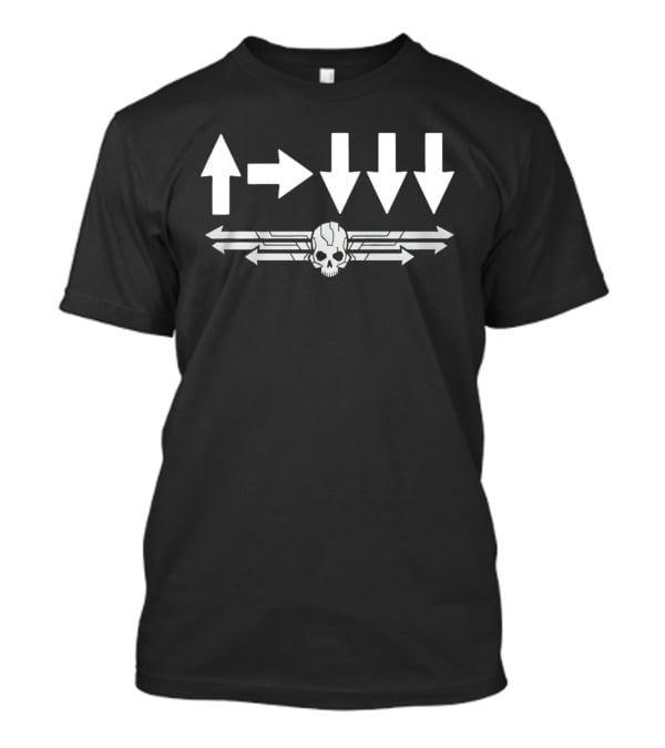 Helldivers Skull Arrows Gaming 500Kg Bomb Code T-Shirt