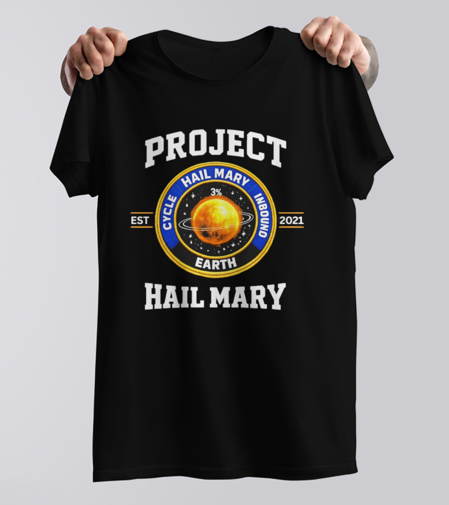 Project Hail Mary Cycle Inbound Earth Est 2021 T-Shirt