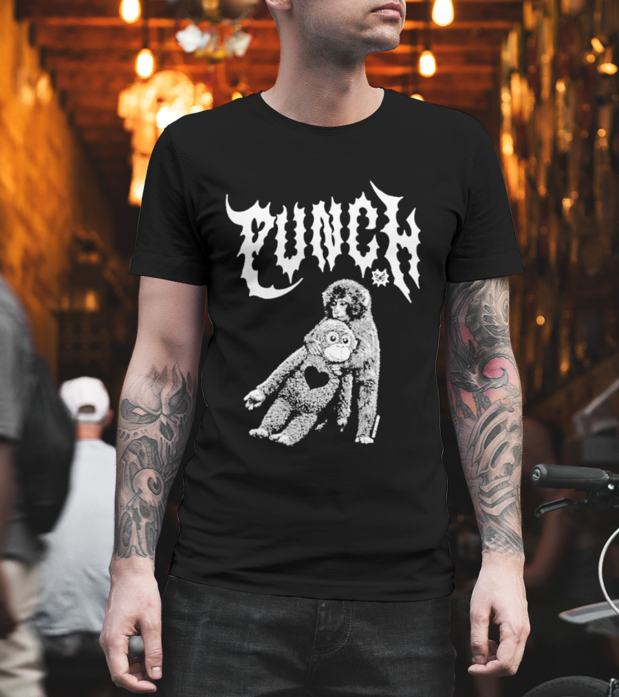 Punch Monkey With Heart T-Shirt