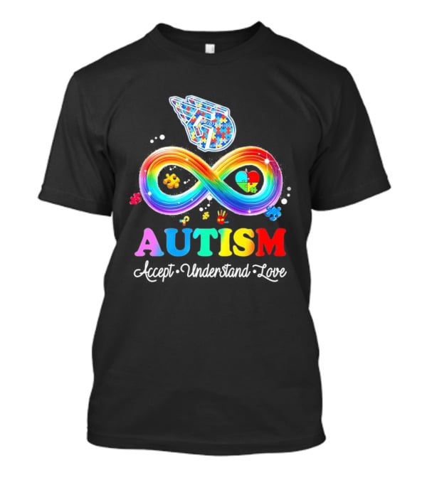 Cleveland Guardians Autism Awareness Puzzle Infinity Symbol Accept Understand Love T-Shirt