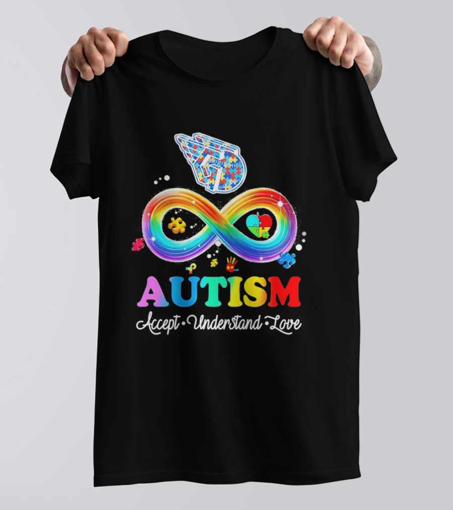 Cleveland Guardians Autism Awareness Puzzle Infinity Symbol Accept Understand Love T-Shirt