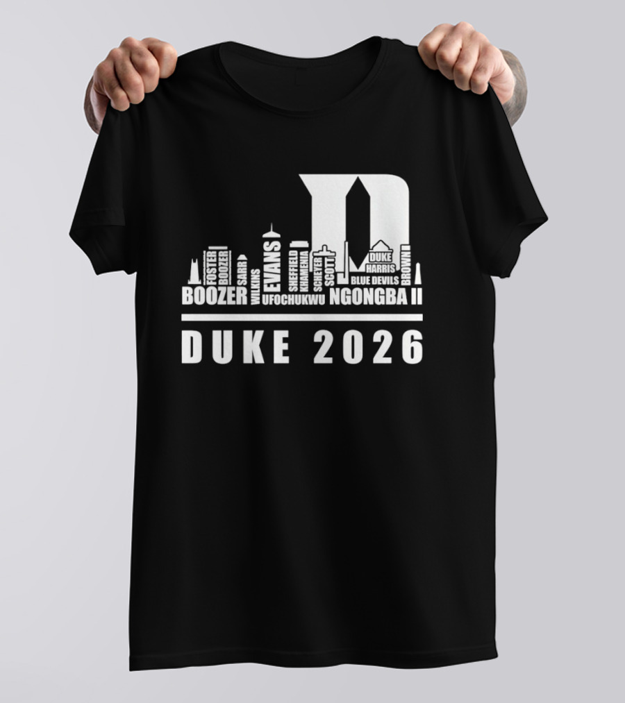 Duke 2026 Skyline Boozer Evans McCorkle Li T-Shirt