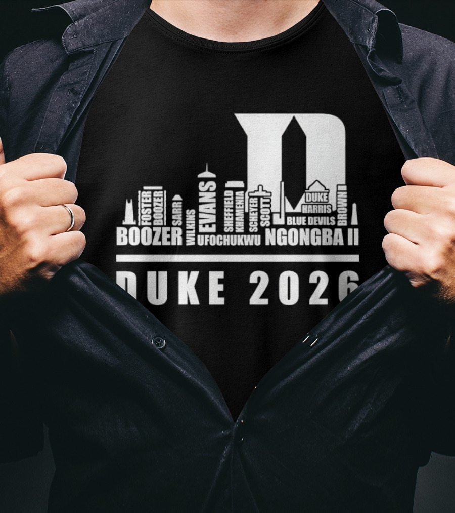 Duke 2026 Skyline Boozer Evans McCorkle Li T-Shirt