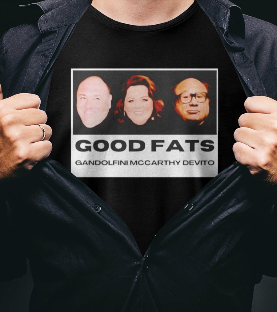 Good Fats Gandolfini McCarthy Devito Faces T-Shirt