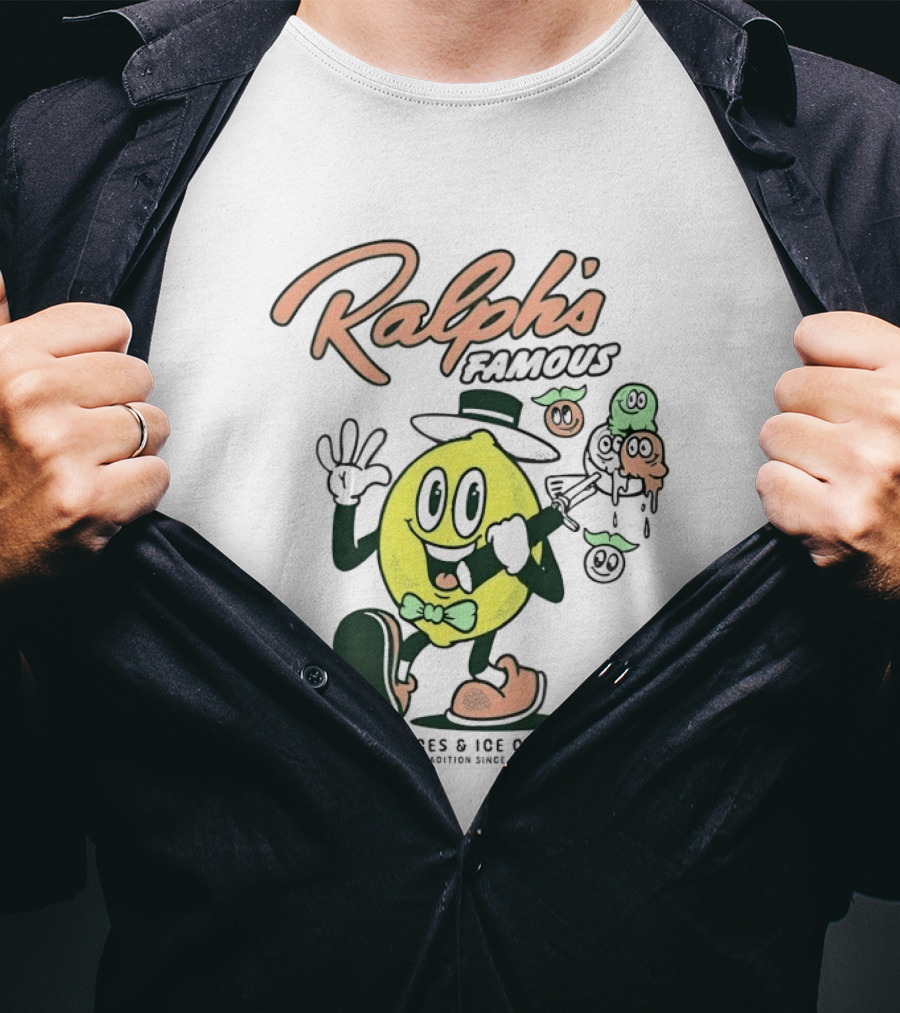 Ralph's Famous Italian Ices Ice Cream Family Tradition Since 1928 T-Shirt