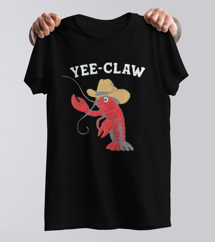 Yee Claw Cowboy Lobster Embroidered Wrangler T-Shirt