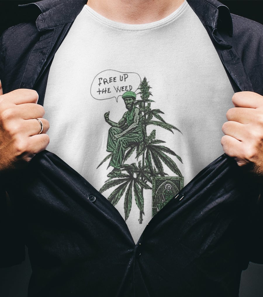 Free Up The Weed Lee Scratch Perry Cannabis T-Shirt