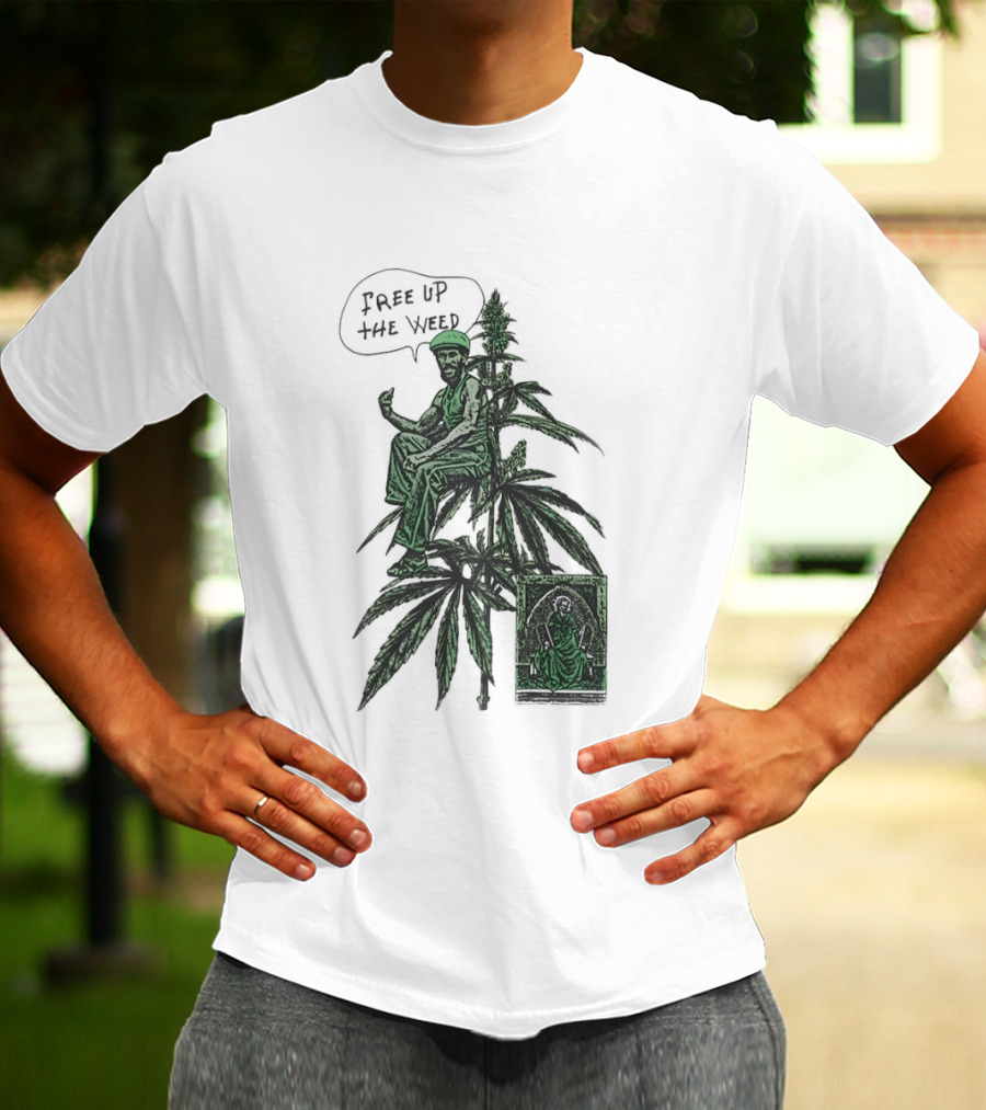 Free Up The Weed Lee Scratch Perry Cannabis T-Shirt