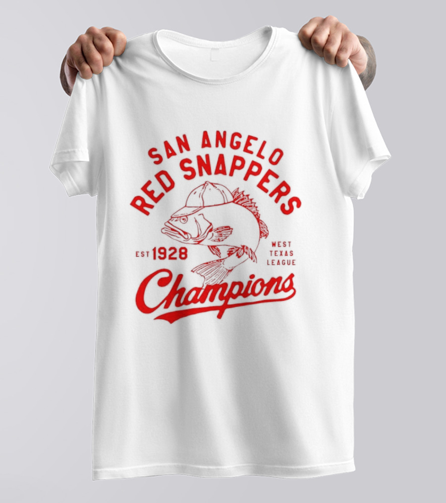 San Angelo Red Snappers Champions Est 1928 Herders Baseball Teams Defunct T-Shirt