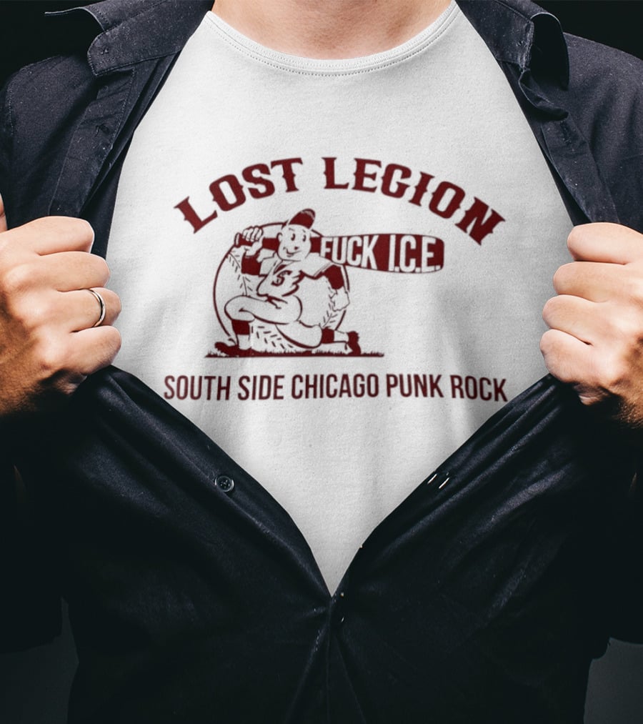 Lost Legion Fuck Ice South Side Chicago Punk Rock T-Shirt
