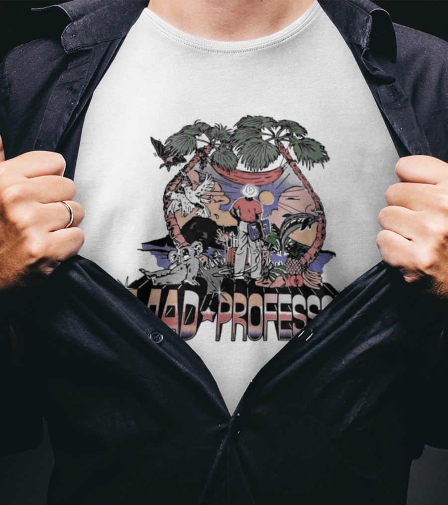 Mad Professor Neil Fraser Island Vibes Reggae Scene T-Shirt