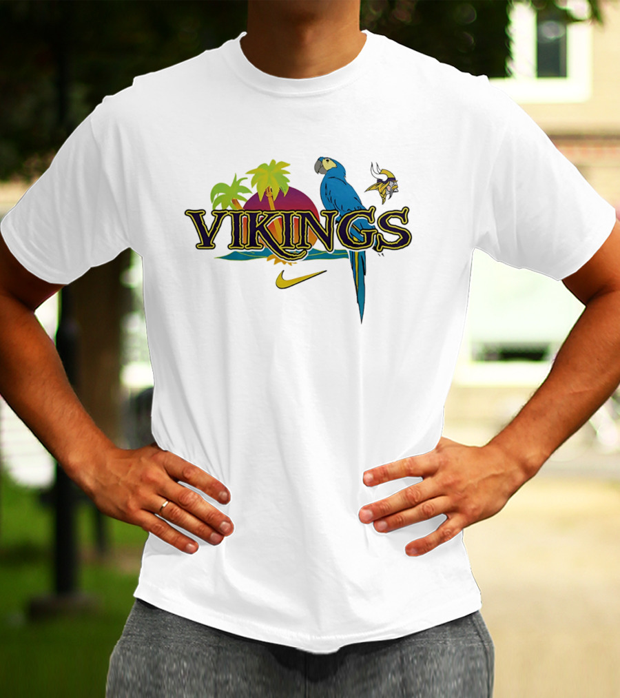 Vikings Parrot Tropical Island Nike Minnesota T-Shirt