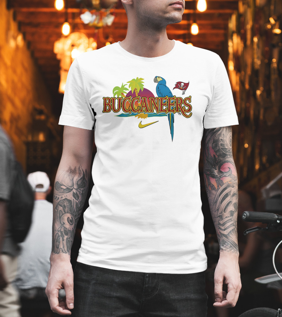 Tampa Bay Buccaneers Tropical Parrot Nike Buccaneers T-Shirt