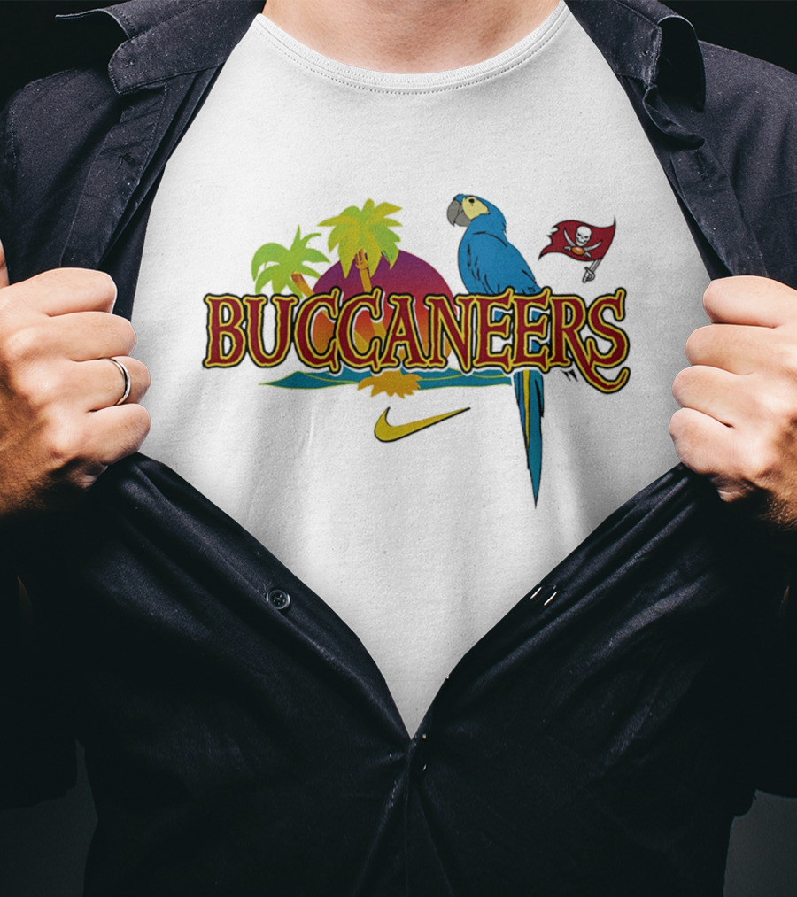 Tampa Bay Buccaneers Tropical Parrot Nike Buccaneers T-Shirt